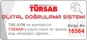 TÜRSAB Dijital Doğrulama Sistemi - Belge No: 16564